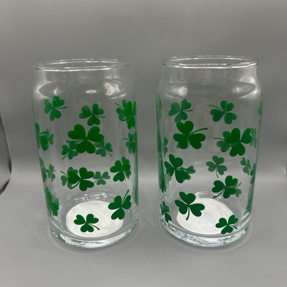 Target Bullseye Playground St. Patrick’s Day Shamrock Glass Set 2025 NEW - Picture 1 of 7